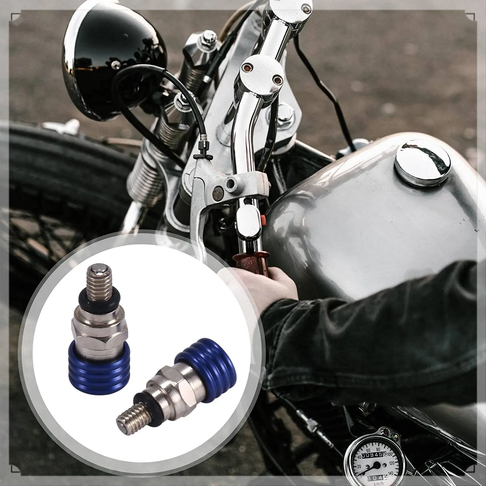 موتوكروس M5X0.8Cm شوكة الهواء النازف صمام تنفيس لهوندا كاواساكي سوزوكي YZ85 YZ125 YZ250 YZ450F 250RX