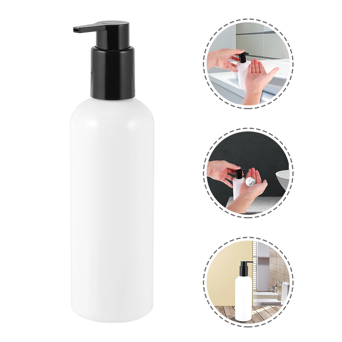 10 stücke 300 ml Presse Pumpe Leere Flasche Nachfüllbare Spender Für Reise Lotion Behälter Shampoo Make-Up Wasser Kunststoff Getrennt