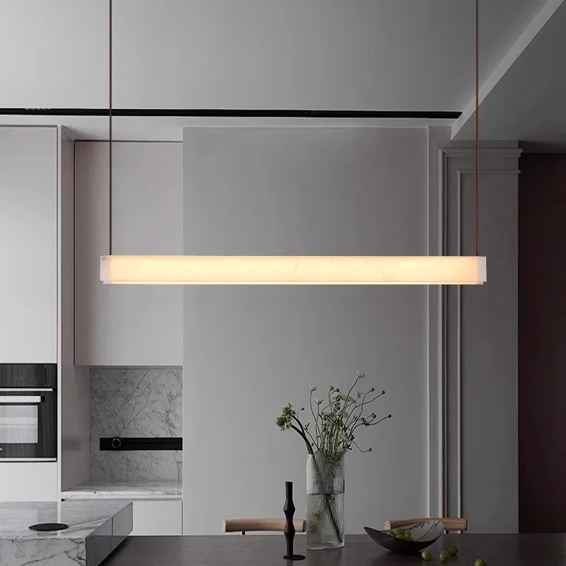 Spanish Natural Marble Chandelier pendant light Living Room Dining Room kitchen island Modern Minimalist led suspension lamp