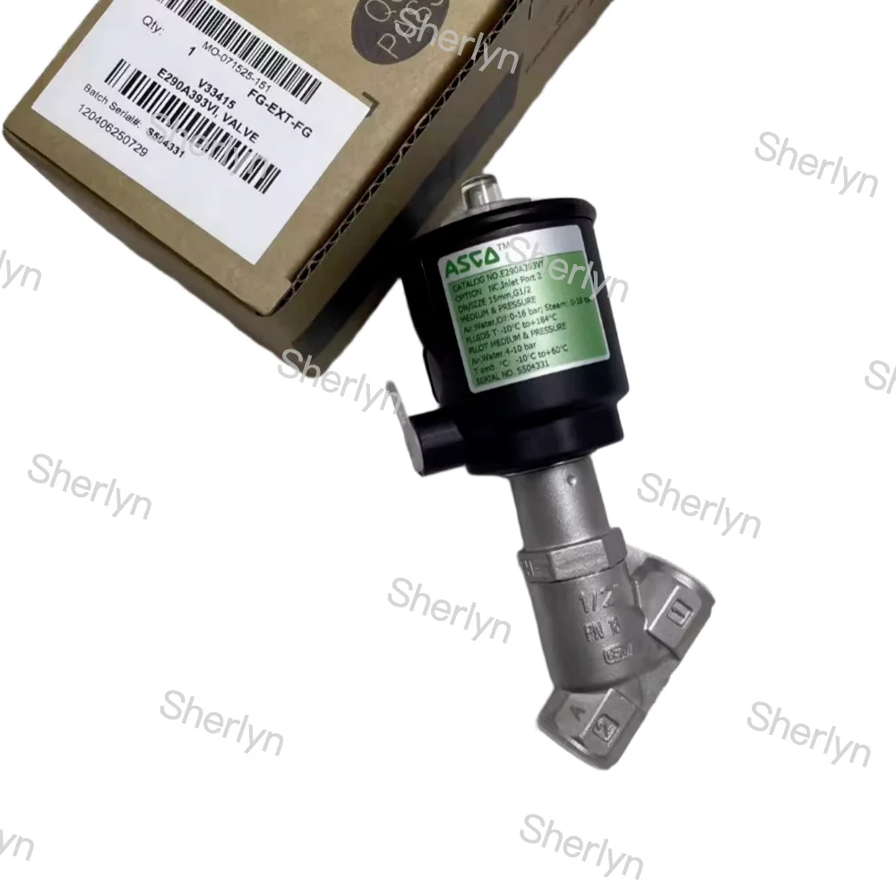 E290A393VI ASCO Pneumatic Angle Seat Valve Interface G1/2 'thread