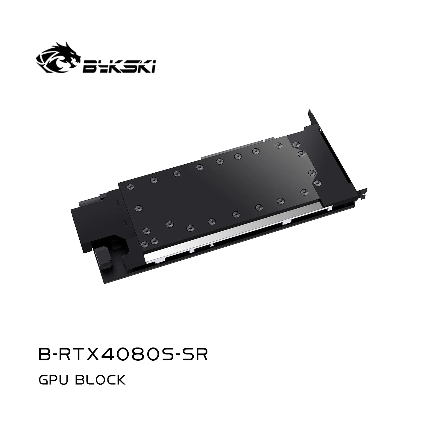 Bykski GPU Water Block Use for NVIDIA RTX4080 SUPER 32G Video Card, 0.3mm Jet Micro-waterway/ Dense Waterways N-RTX4080S-SR