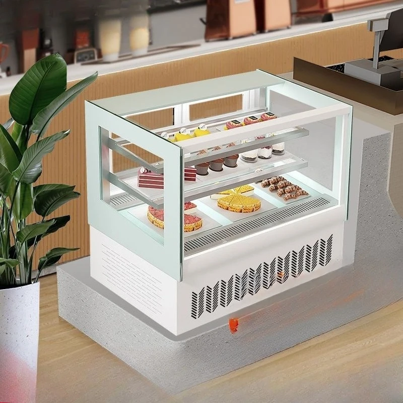 Cake commercial counter, milk tea refrigerated cabinet, fruit dessert deli refrigerated display cabinet, air-cooled small past