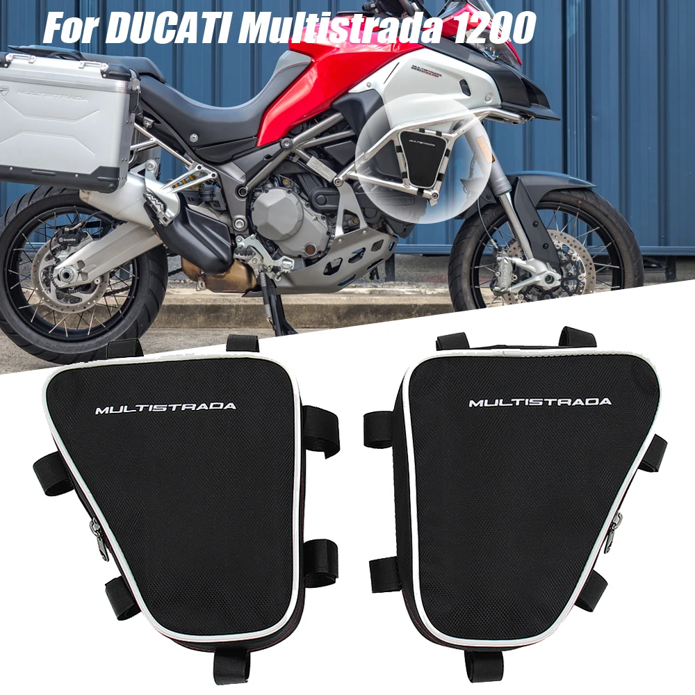 

Motorcycle For DUCATI Multistrada 1200 Waterproof Repair Tool Placement Bag Frame Crash Bar Package Toolbox Bags