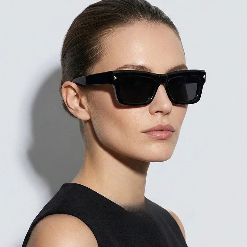 

Новые мужские и женские прямоугольные солнцезащитные очки. Модные солнцезащитные очки из ацетата.