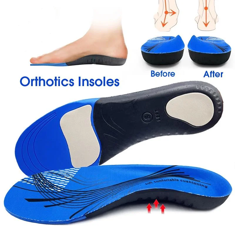 Orthotic Insole Arch Support Insole Insert For Flat Feet PU Shock Absorption Plantar Fasciitis Heel Pain Orthopedic Insoles