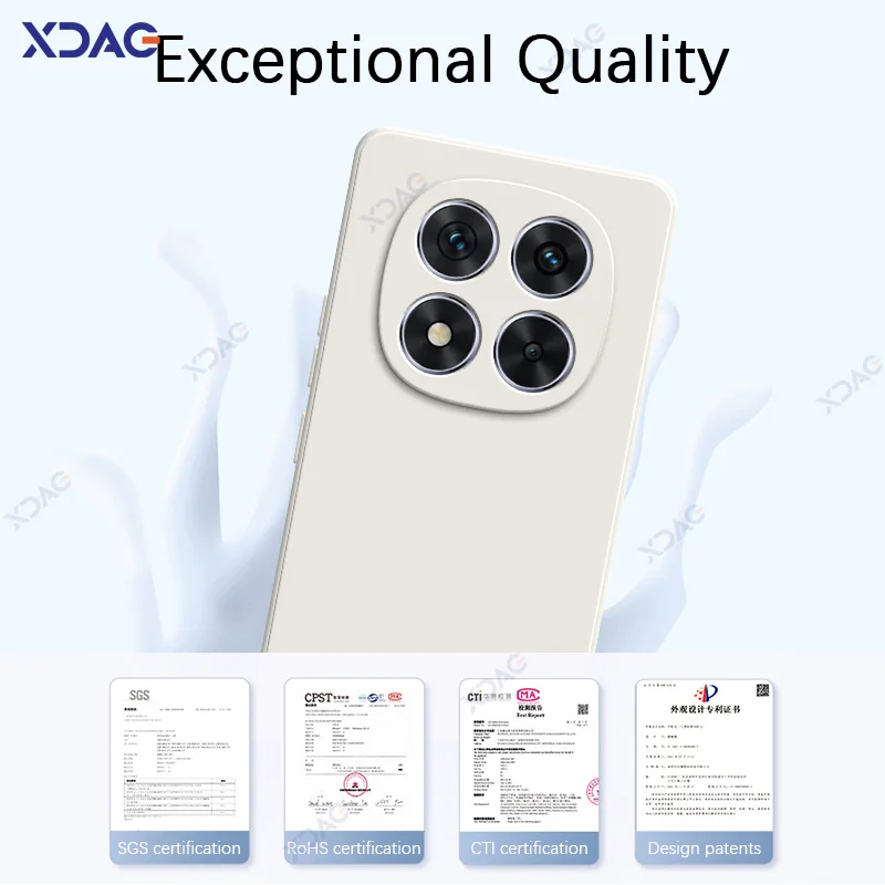 Redmi Note 14 Pro 5G 용 고급 더블 라이너 케이스 전체 충격 방지 뒷면 커... - 2