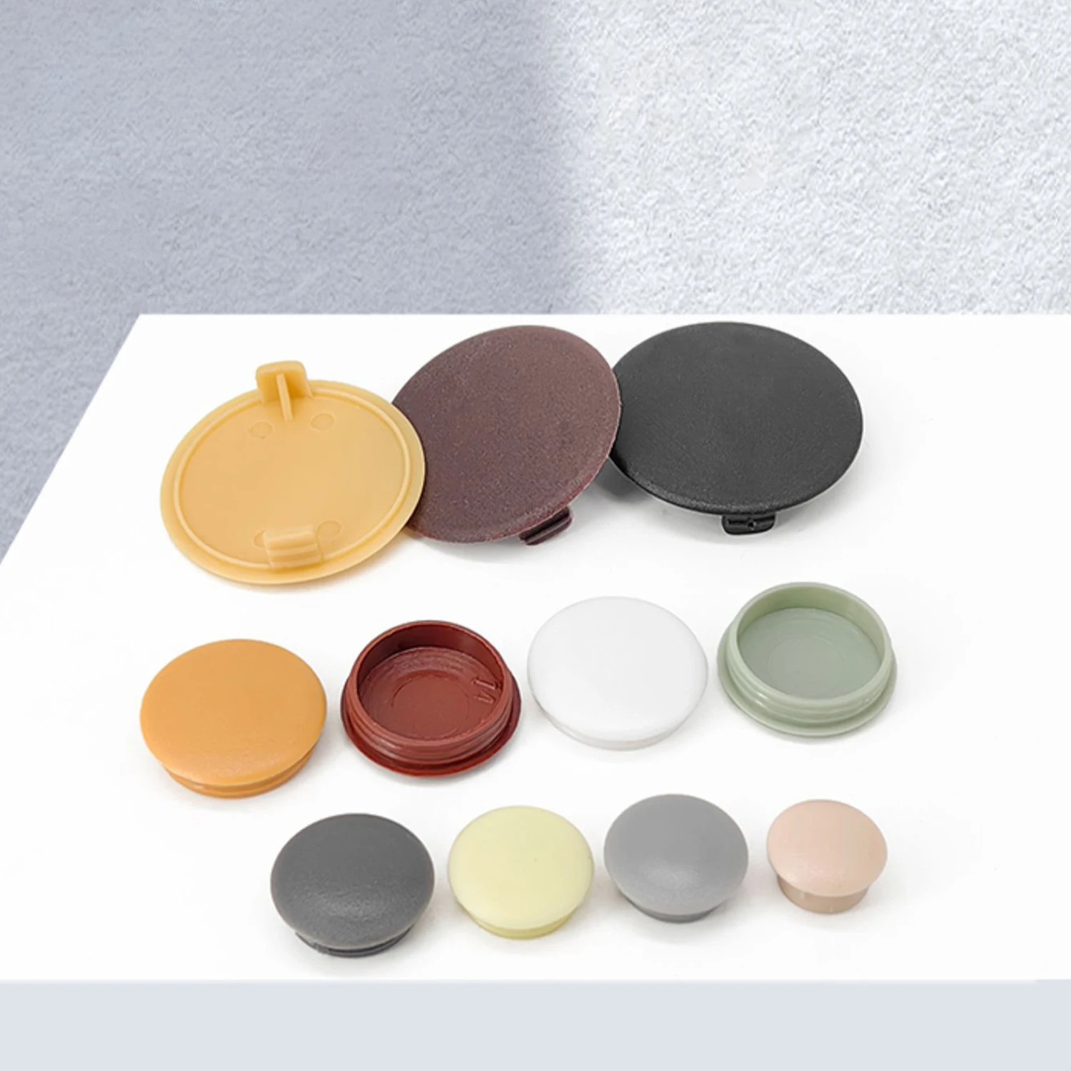 5 ~ 40 مللي متر ثقب بلاستيكي أسود التوصيل لوحة ثقب التوصيل ، الحفر المسمار ، الأثاث ثقب التوصيل ، مكافحة سرقة ثقب الباب التوصيل #2