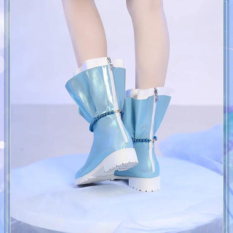 Anime Mermaid Melody Pichi Pichi Pitch Hanon Hosho Cosplay High Shoes Boots Halloween Christmas Accessories Footwear Custom Size