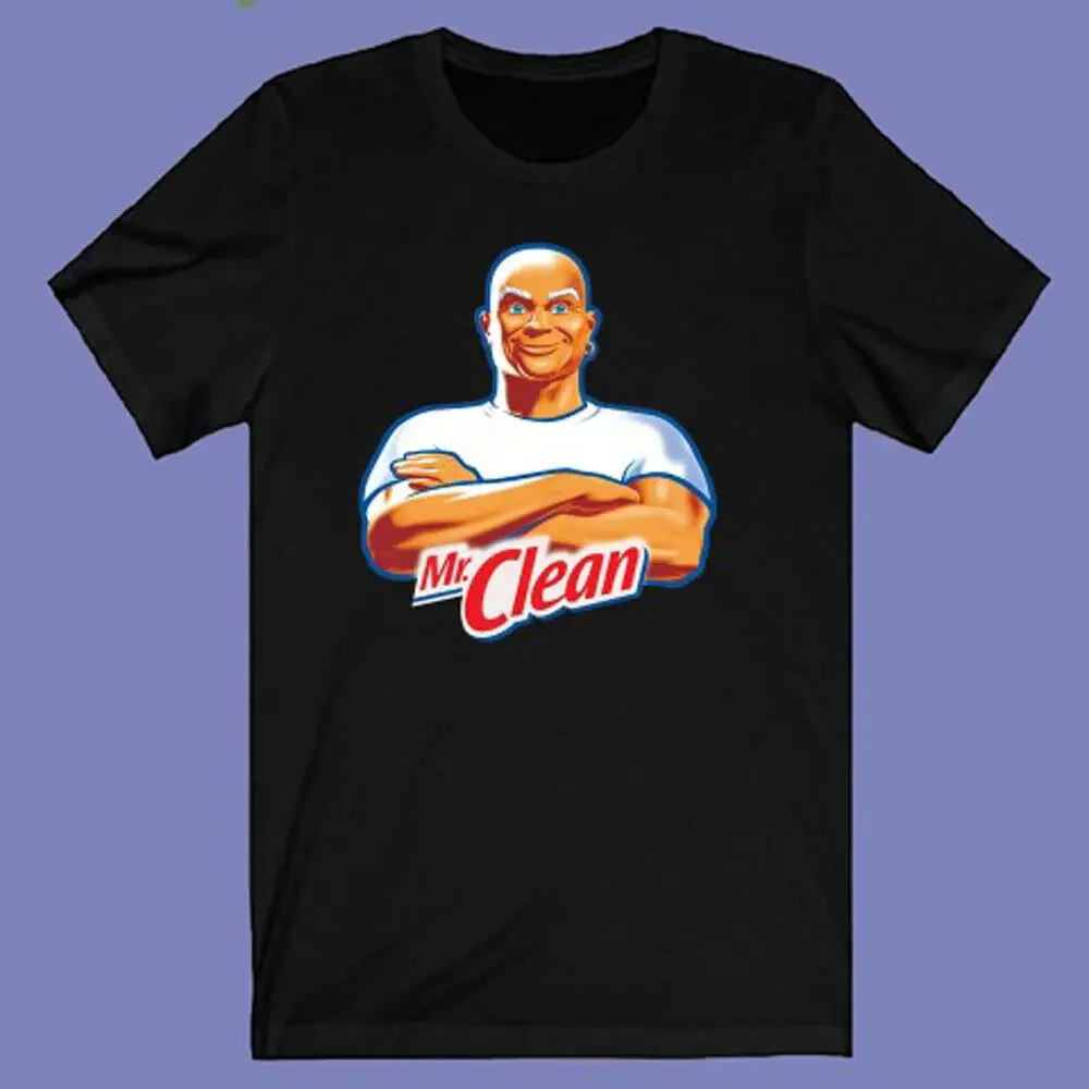 Mr Clean Men's Black T shirt Size S 3XL