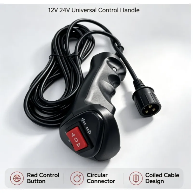 Electric winch control handle handle controller control box 12,000 pounds winch socket
