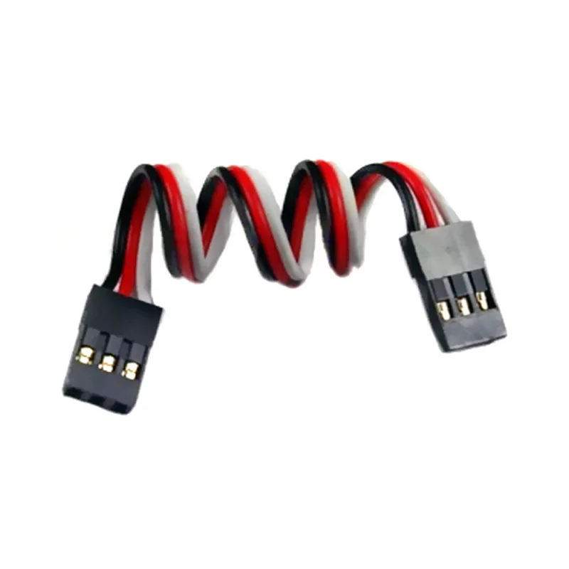 100pcs/lot 10CM 15CM 20CM 30CM Male to Male JR Plug Servo Extension Lead Wire Cable 100mm for RC Plane Quadcopter