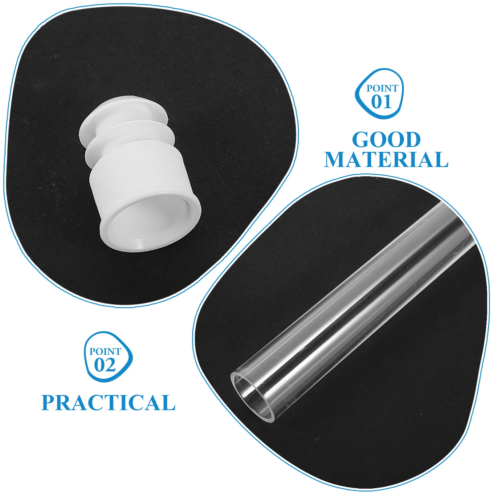 50 قطعة أنابيب اختبار الاطفال البلاستيك واضح صغير المحمولة مع الأغطية للتجارب العلمية الحلوى الخرز تخزين أنابيب الاختبار للأطفال #5