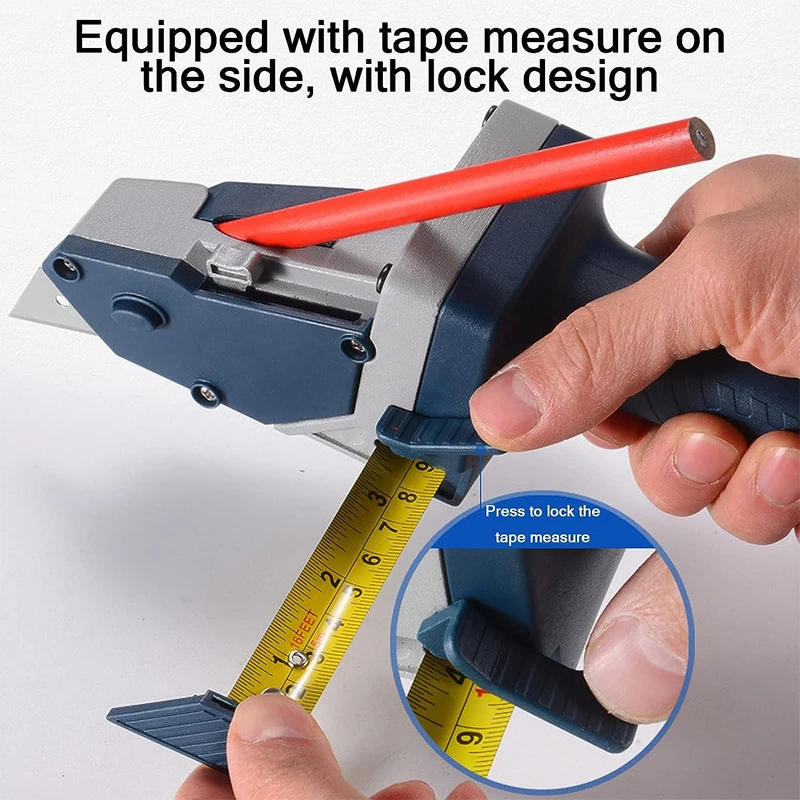 Gypsum Board Cutter Scriber Plaster board Edger Drywall Automatic Cutting Artifact Cutter Tool Scale Home Woodworking Hand Tools