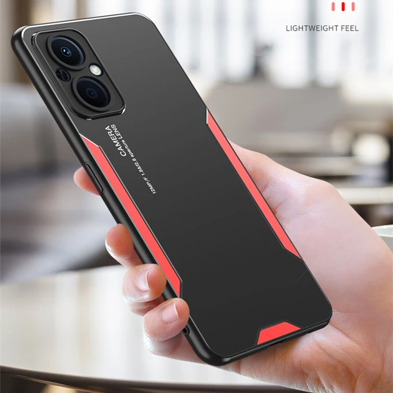 Hard Case For Oppo Reno 8 Lite 5G Cover Shockproof Bumper For Oppo Reno 8Z 7Z 7Lite Funda Coque Luxury Phone Protection Shell