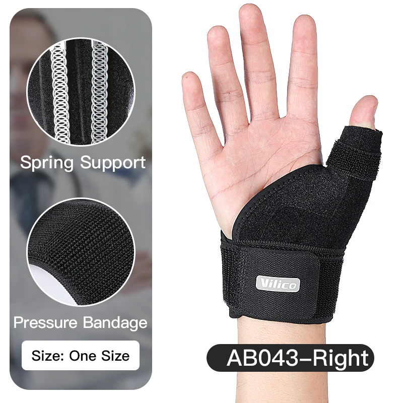 Thumb Splint Support Brace for Tenosynovitis Arthritis Tendonitis Trigger Thumb Immobilizer Fits Men Women Left and Right 28ED