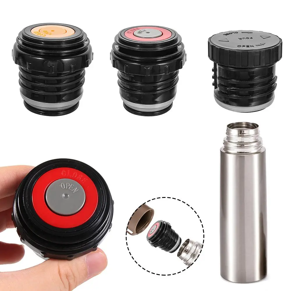 1PC Plastic Vacuum Bottle Cover Stopper Thermal Cup Lid Plug Mug Stopper Lid Replacement For Outdoor Camping Travel Tool