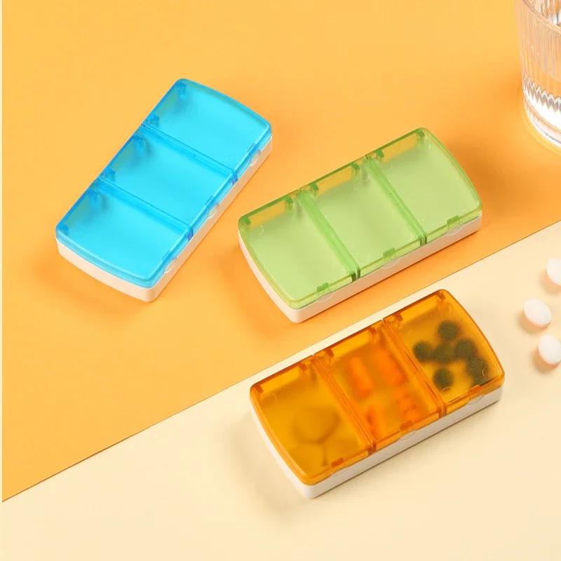 3 Grids Mini Organizer Case Pill Box Travel Tablet Holder Container Medicine Drug Storage Box Tablet Pill Organizer Case