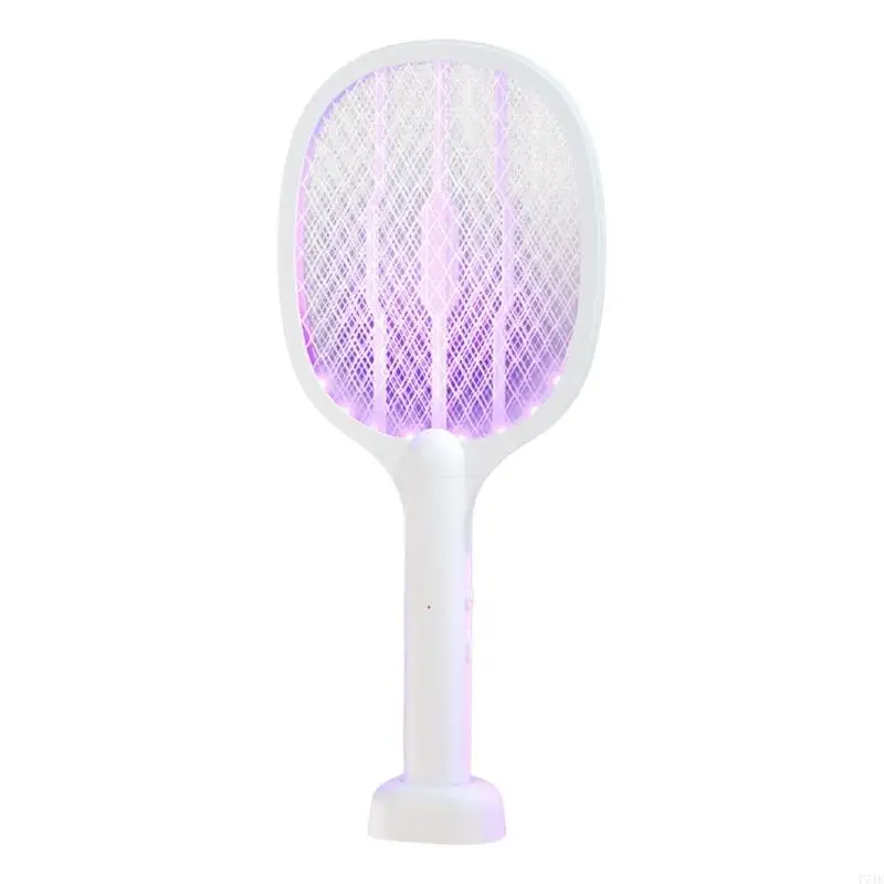 77JF 2 1 elétricos Lâmpada portátil portátil USB Charging Fly Racket