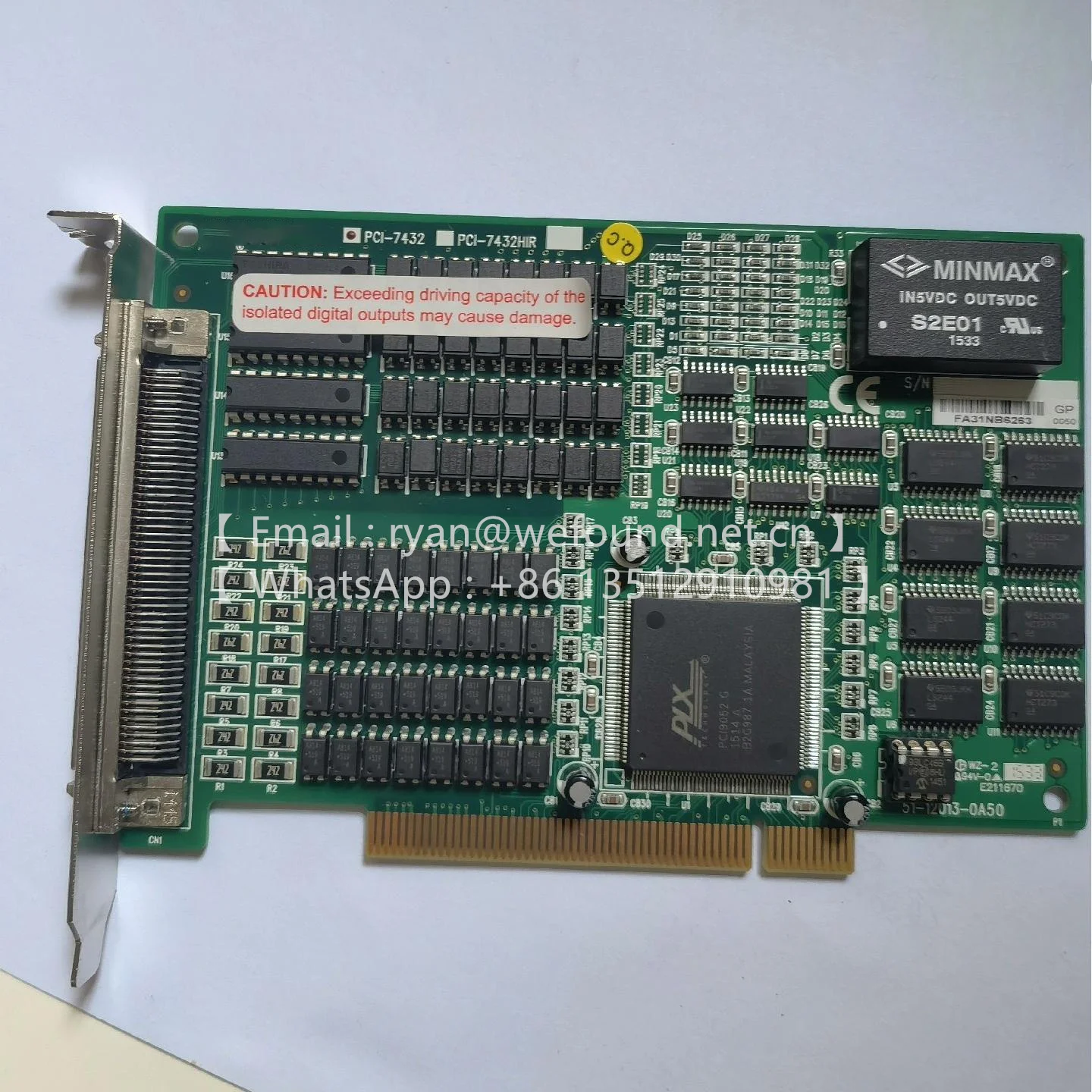 

PCI-7432 32-канальная изолированная карта DI и 32-канальная изолированная карта DO, PCI-7433 64-канальная изолированная карта DI, PCI-7434 64-канальная изолированная карта DO
