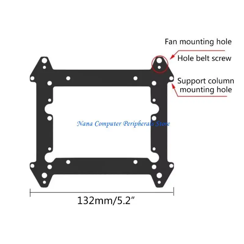 F68C 3.5 بوصة SSD DRID DIRCER DRIVE BAYS حامل المعجبين بتبريد شريحة التثبيت للكمبيوتر الشخصي