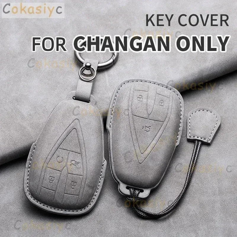 

Car Key Case Cover For Changan UNIT UNIK CS35 PLUS CS55 PLUS CS75 PLUS 2019 Oshan X7 X5 Leather Car Key Shell Accessories