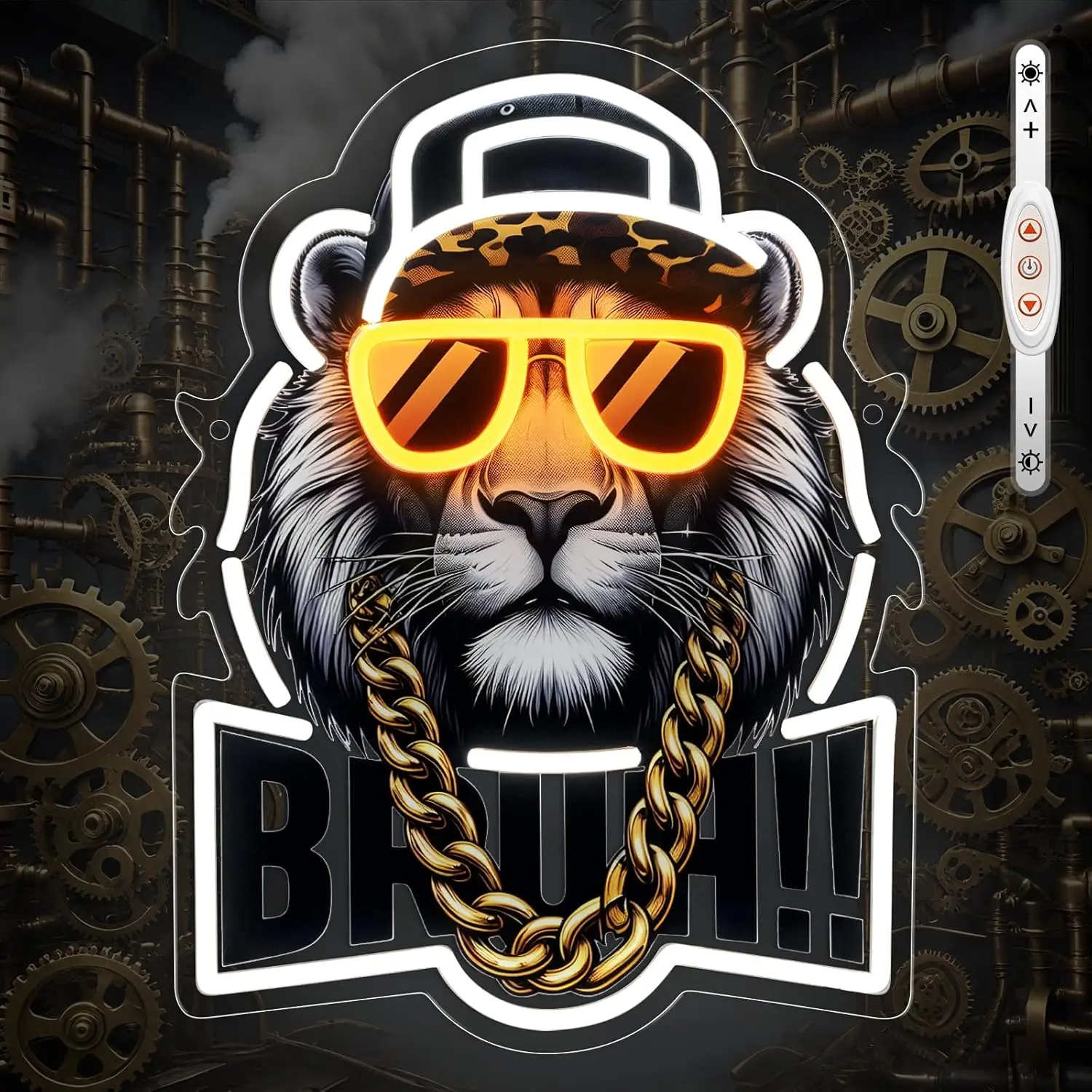 

Lion Neon Sign USB Powered LED Neon Light for Bar Restaurant Birthday Party Gaming Room Bedroom Decoration Gift Art Wall Light