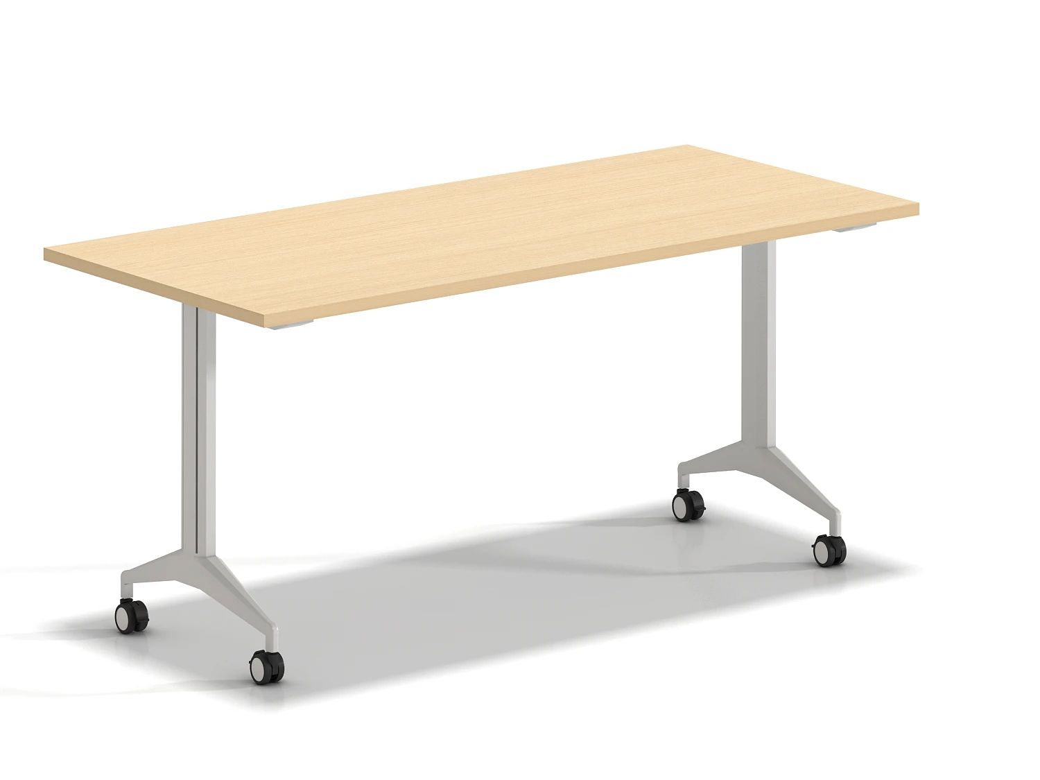 Hot Selling Modern Company School Factory Folding Training Table OEM Large Meeting Room Conference Table MDF Aluminum Legs