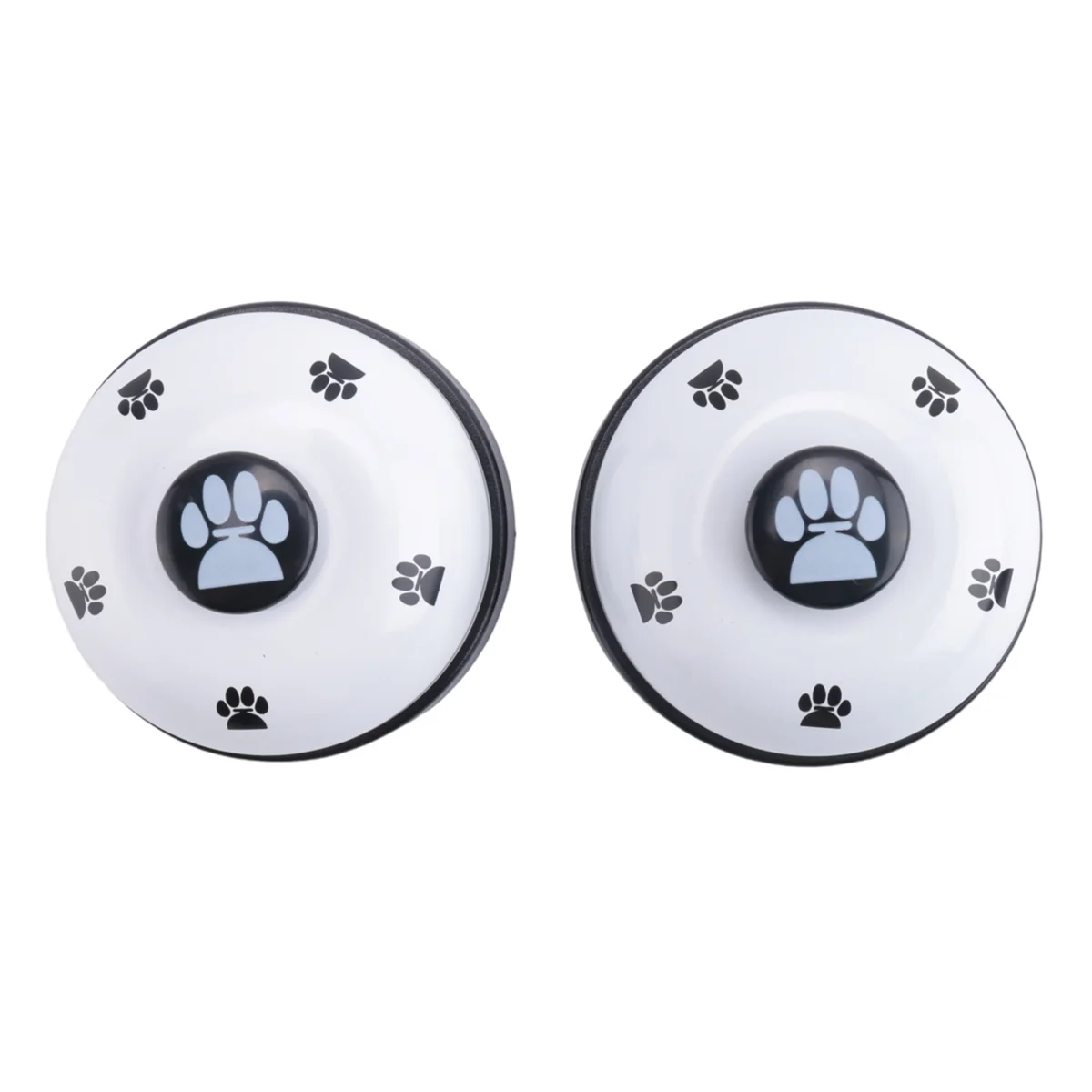 Pet Bell, 2 Pack Metal Bell Dog Training With Non Skid Rubber Bottoms Dog Doorbell For Potty Training Clear Ring Pet Tool Commun