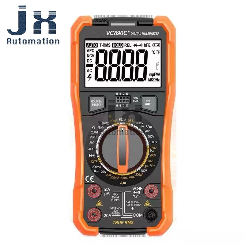 

High-precision Digital Multimeter VC890C VC890D Fully Automatic Intelligent Anti Burn Electrical Universal Meter