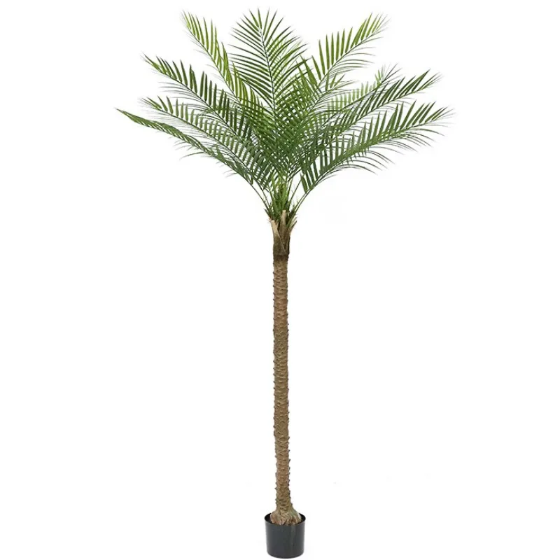 190/220cm Artificial Phoenix Palm Tree Tropical Fake Green Plants Faux Coconut Tree Outdoor Indoor Patio Poolside Porch Decor