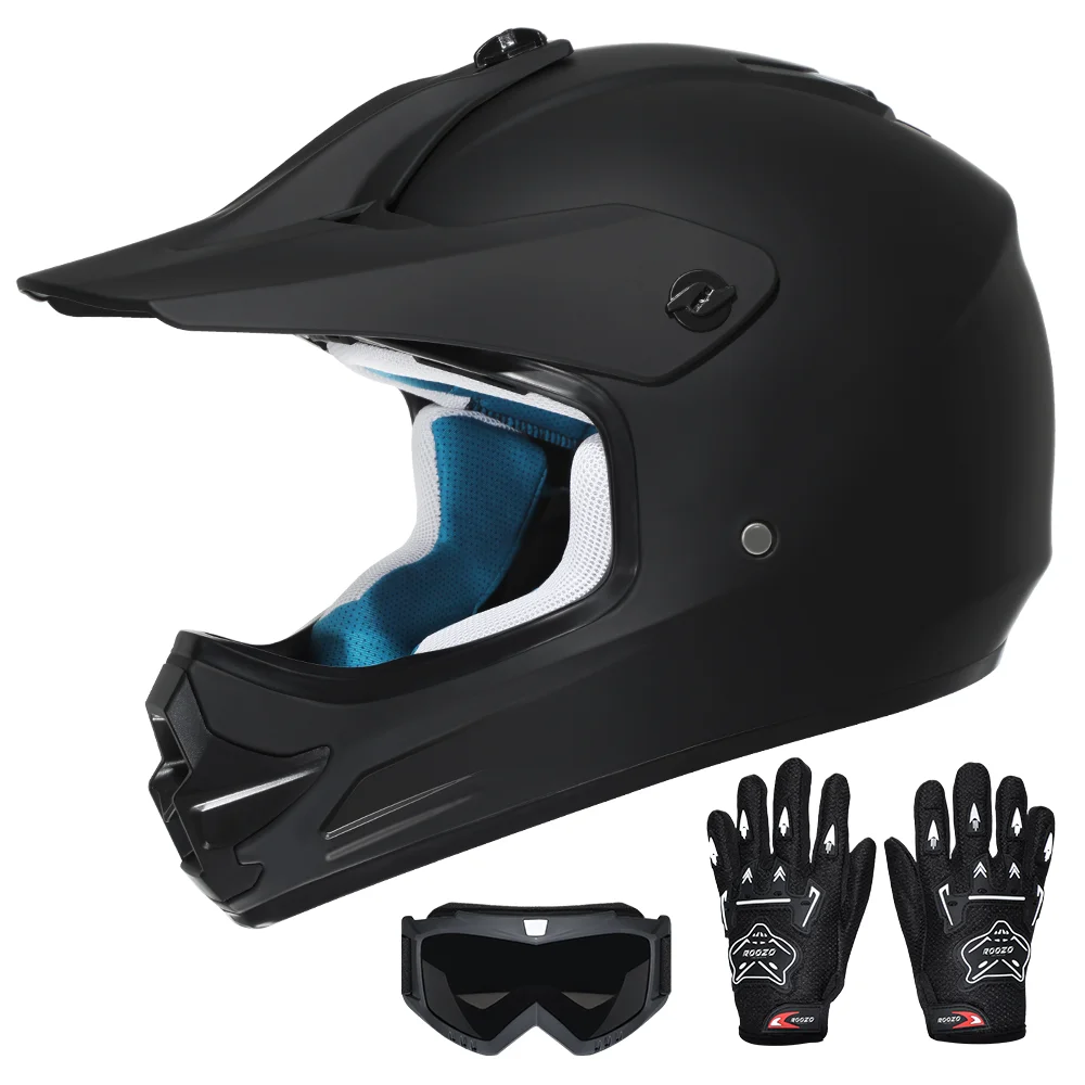 Jeugd Kinderen Motocross Helm voor Quad ATV UTV Dirt Bike Scooter Voldoet aan DOT-normen Motorhelm voor kinderen van 3-12 jaar