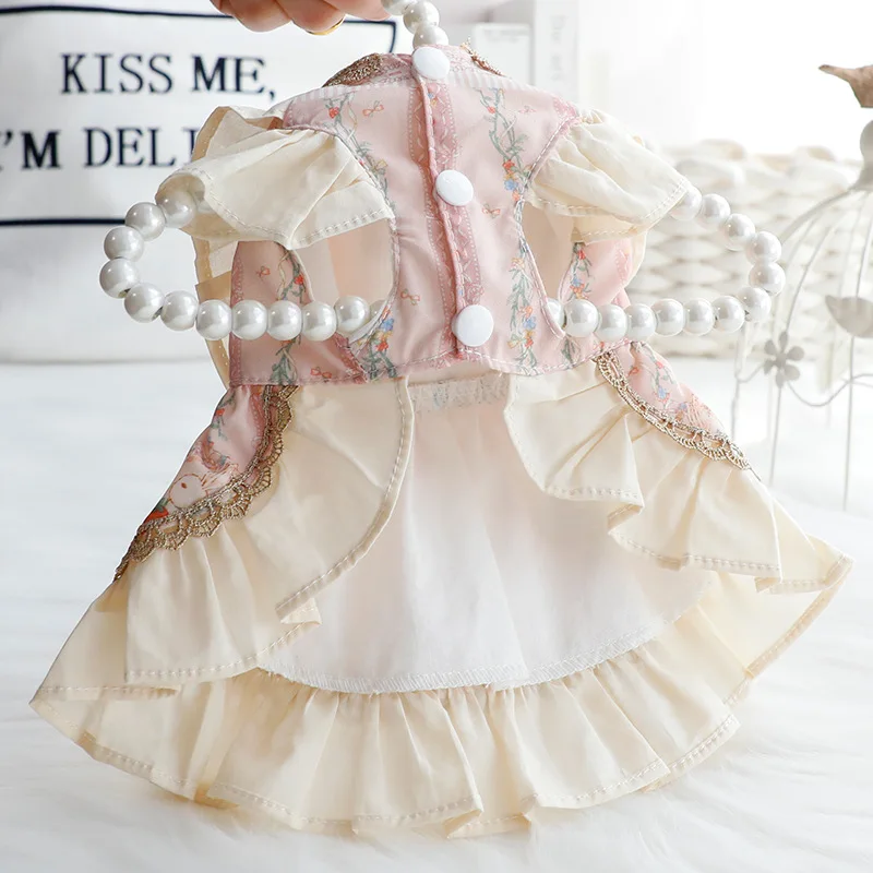 Lolita princess dress for dog and cat, clothes for spring and summer