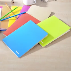 8 kolorów A4/A5 jednolity kolorowy Notebook minimalistyczny przenośny notatnik tęczowy Notebook do szycia notes kieszonkowy do szycia samochodu