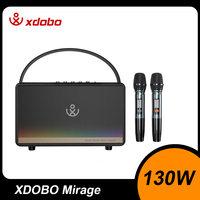 XDOBO Mirage 130W High Power Portable Wireless Bluetooth-Compatiable Speaker Home Karaoke Sound Box 10400mAh Power Bank Function