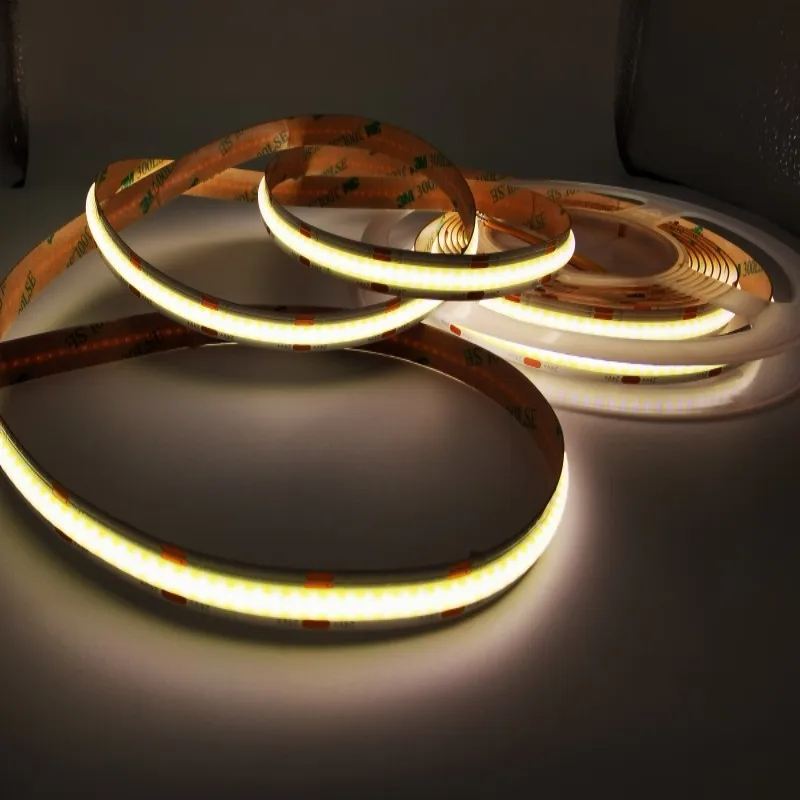 10M CCT COB LED Strip Light DC24V 608/624 Leds/m 2700K to 6500K Changeable Lighting High Density Flexible Dimmable FOB Led Tape