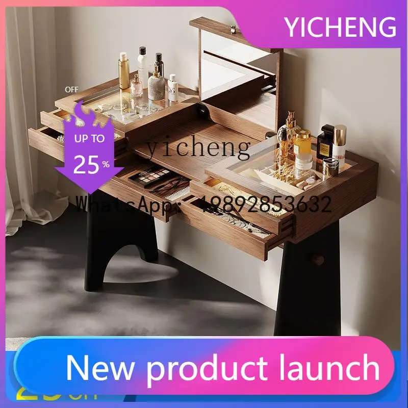 

Q6 dresser bedroom solid wood clamshell makeup table medieval dresser