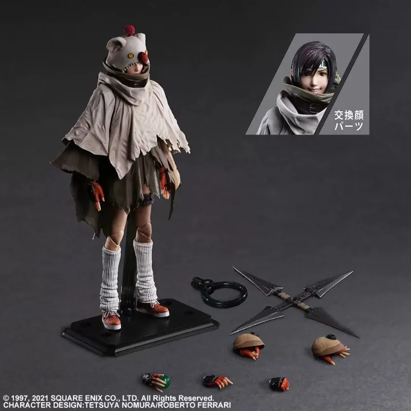 Original SQUARE ENIX PLAY ARTS Final Fantasy VII Remake Yuffie Kisaragi PVC Action Figure Model Hobbies Collectibles Gift