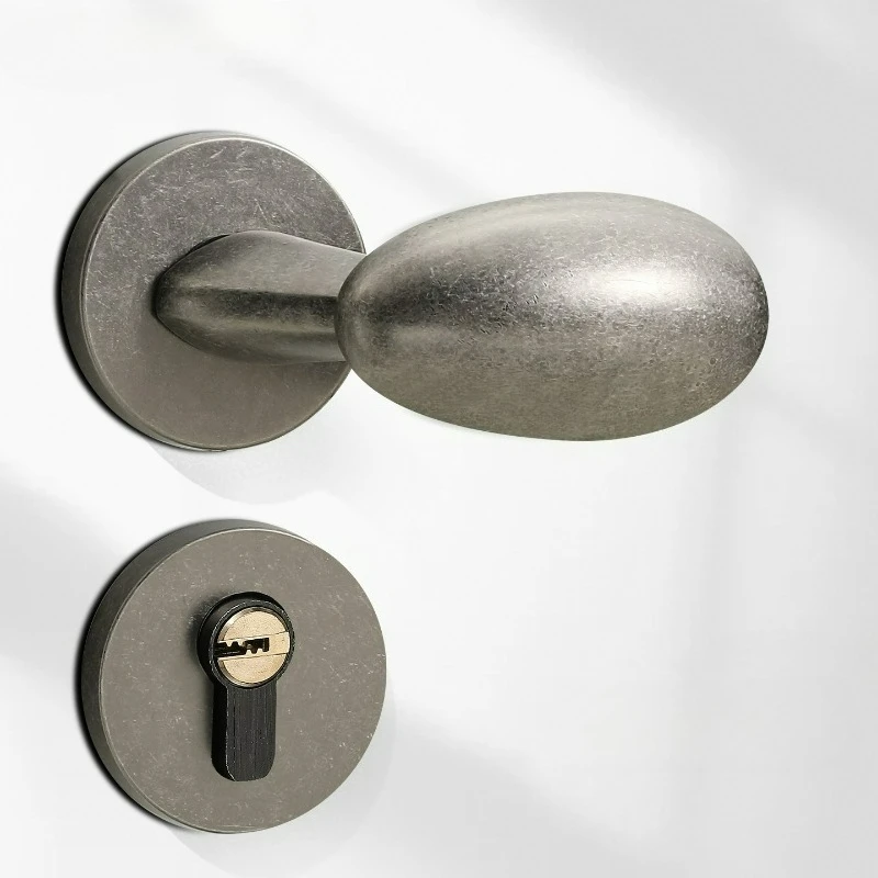 american-style-indoor-door-lock-home-goose-egg-shaped-split-lock-simple-universal-silent-bedroom-door-handle-lock