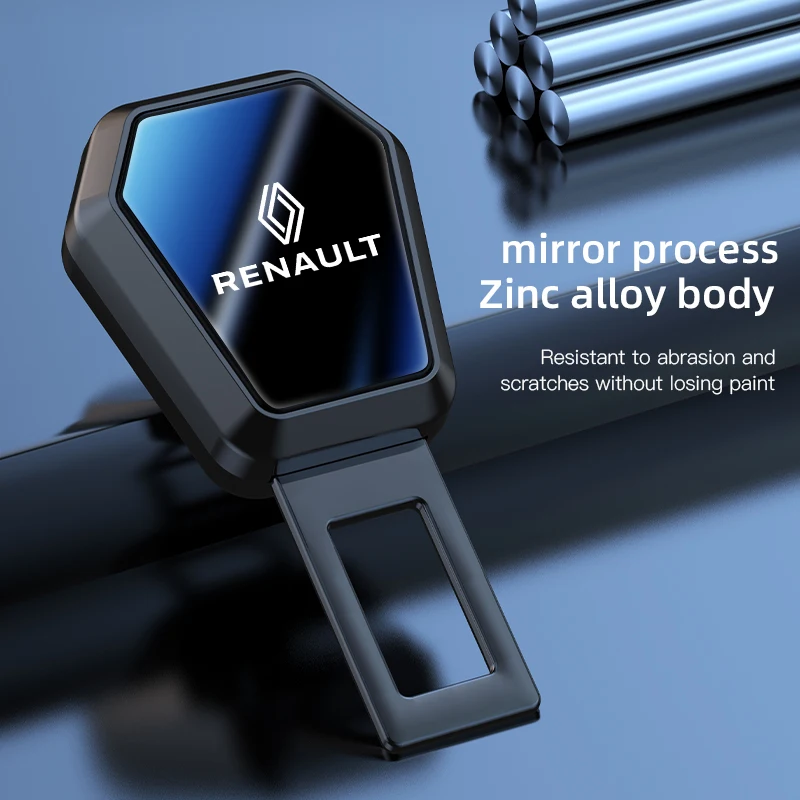 Car seat belt clip extender seat belt buckle plug accessories For New Renault Clio Megane Logan Duster Sandero Captur Sport RS
