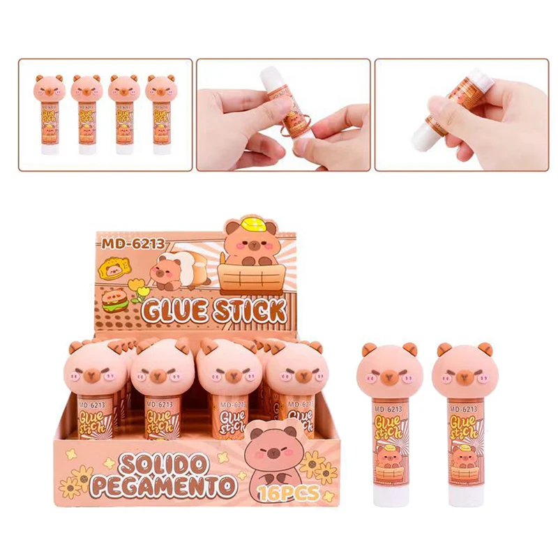 

Capybara Jelly Color Solid Glue Cartoon Handmade Solid Glue PVA High Viscosity Children's School Art Class DIY Stationery Tool