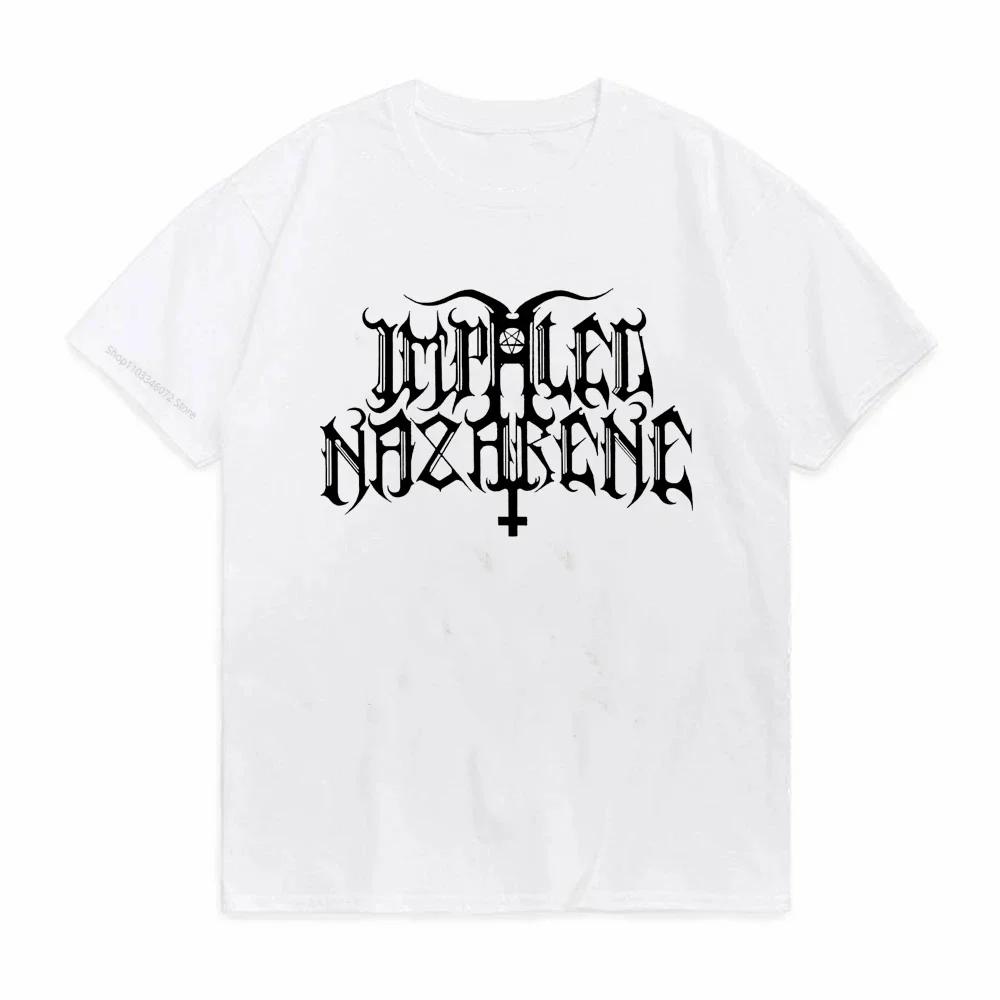 Impaled Nazarene Suomi Finland Perkele Metal Rock T Shirt men O-Neck Cotton T Shirt Women Casual Short Sleeve Loose Tshirt