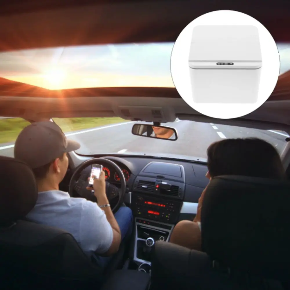 

С крышкой Электрический сенсорный мусорный бак Настольный дизайн 4л для хранения Автоматический мусорный бак Портативный дизайн Автоматический датчик