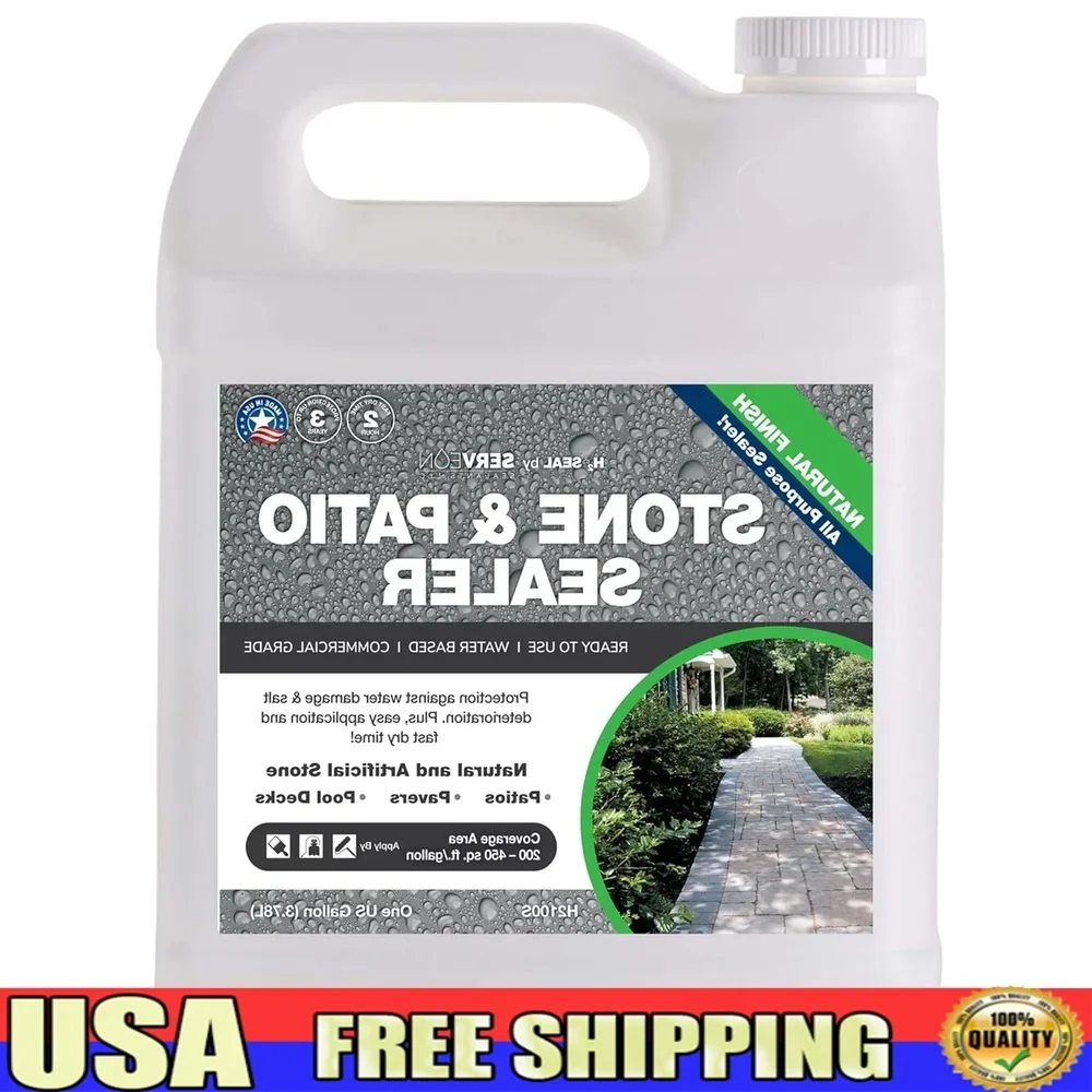 

Natural Stone Sealer Waterproof Outdoor Indoor Grout Sealer Strong Protection Pavers Pools Patios Efflorescence Resistance