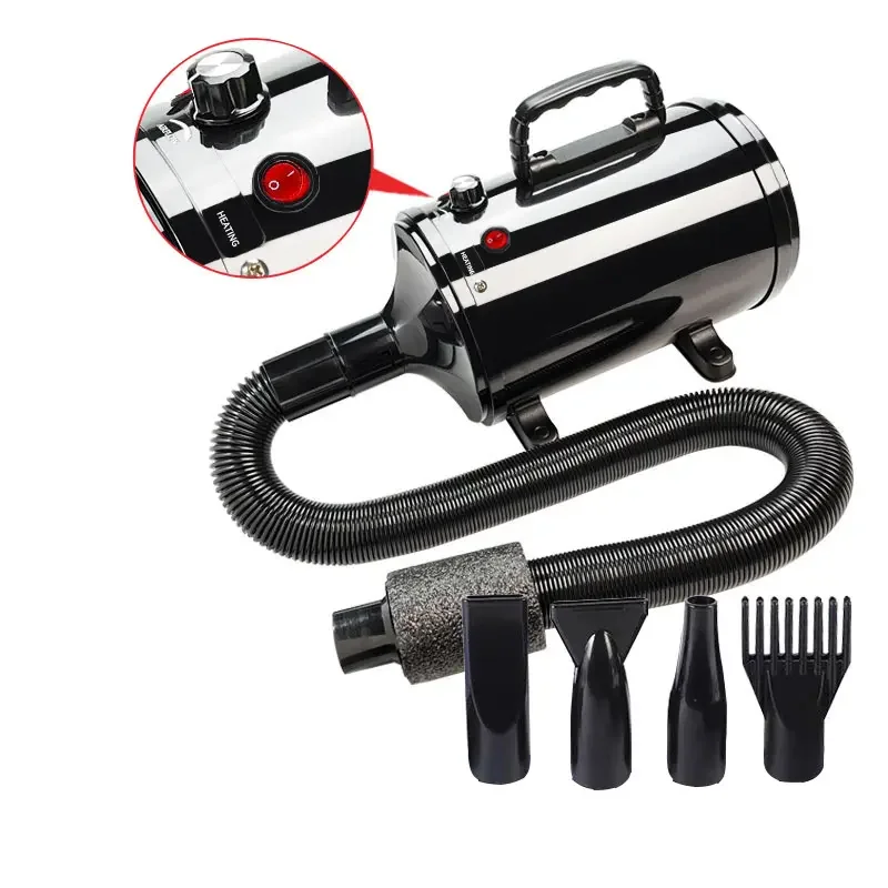 Wholesale Professional Pet Dog Hair Dryer Machine Heating Adjustable Speed Nozzles for Pet Grooming Cleaning & Styling Products