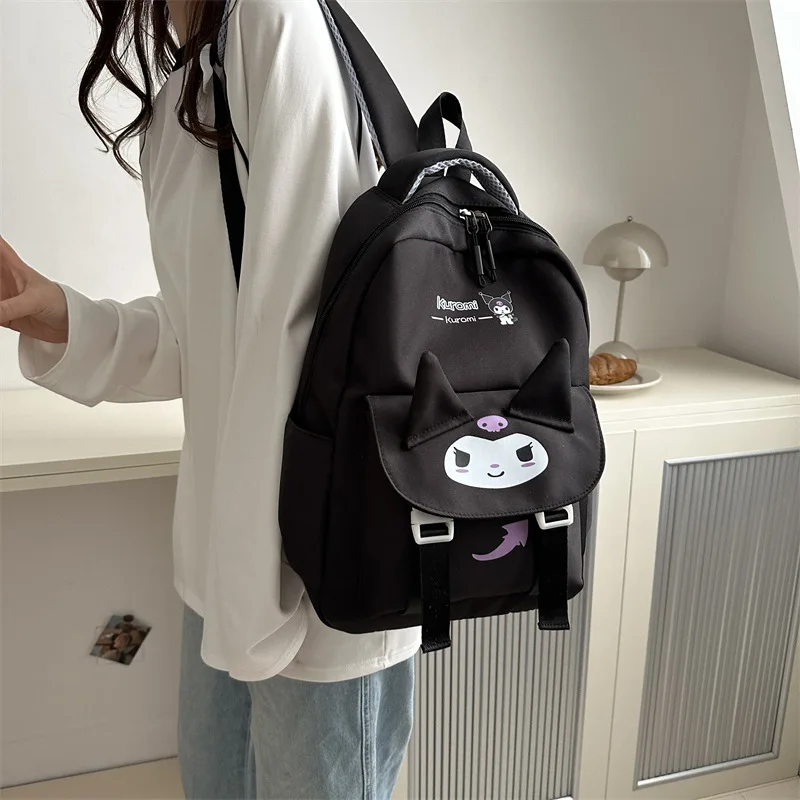 2024 New Sanrio Junior High School Student Backpack, College Style Large Capacity Backpack, College Student Backpack