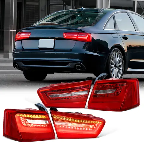 아우디 A6 C7 세단 2010-2016용 테일라이트 어셈블리 브레이크 후진등 방향지시등 테일 라이트 액세서리 4GD945093 4GD945094 아우디 A6 C7 세단 2010-2016용 테일라이트 어셈블리 브레이크 후진등 방향지시등 테일 라이트 액세서리 4GD945093 4GD945094