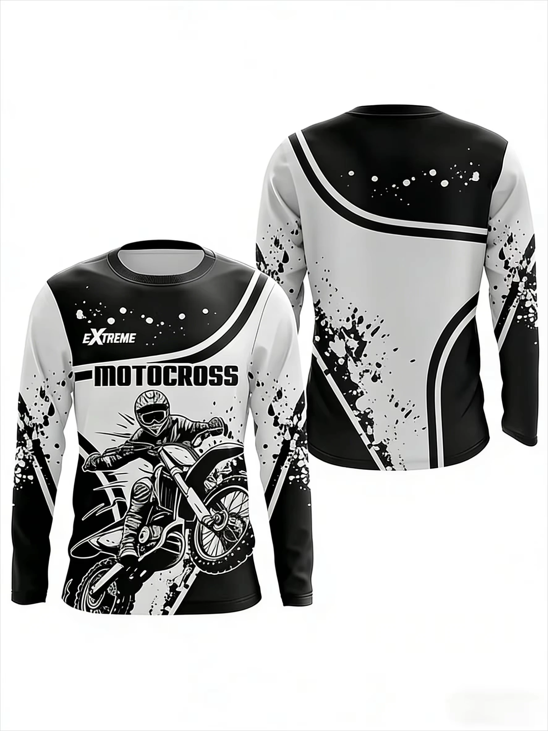 Best-selling All-Terrain Off-Road Motorcycle Racing Long-Sleeved Sports Motorcycle Shirt Breathable Quick-Drying Men's Shirt