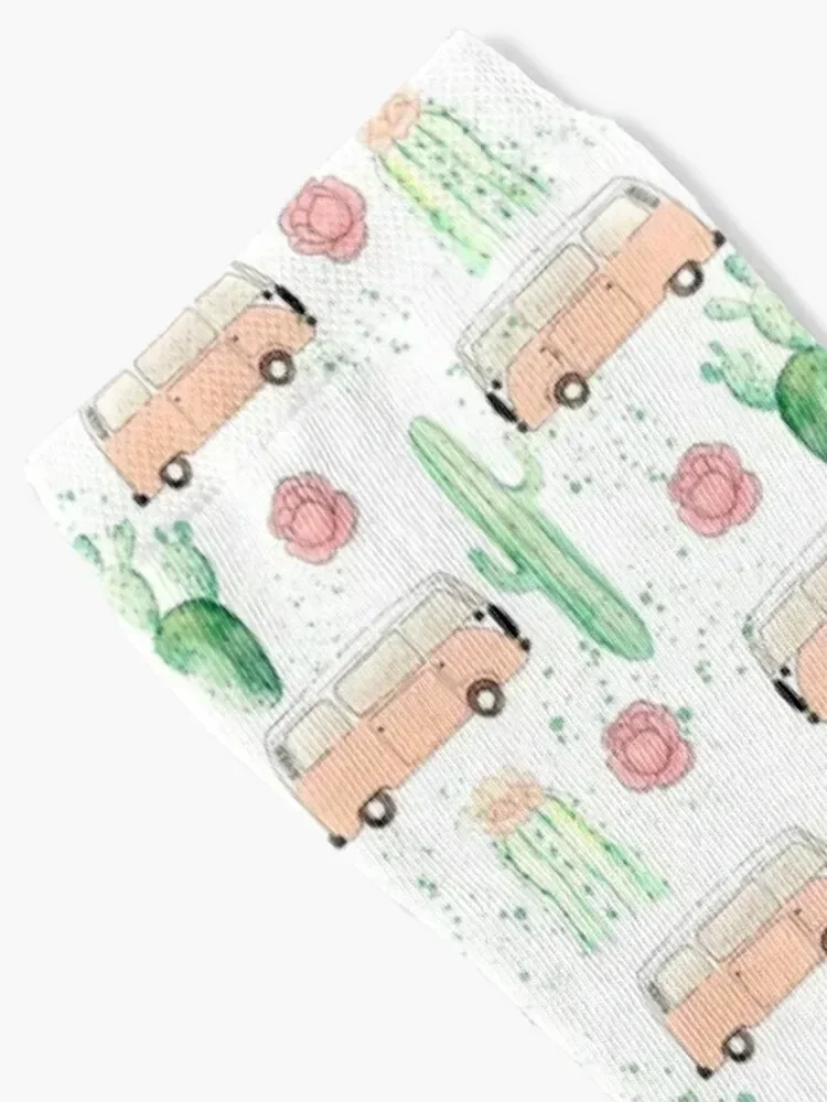 Westfalia and cactus Socks funny sock Crossfit short Rugby Socks Women's Men's