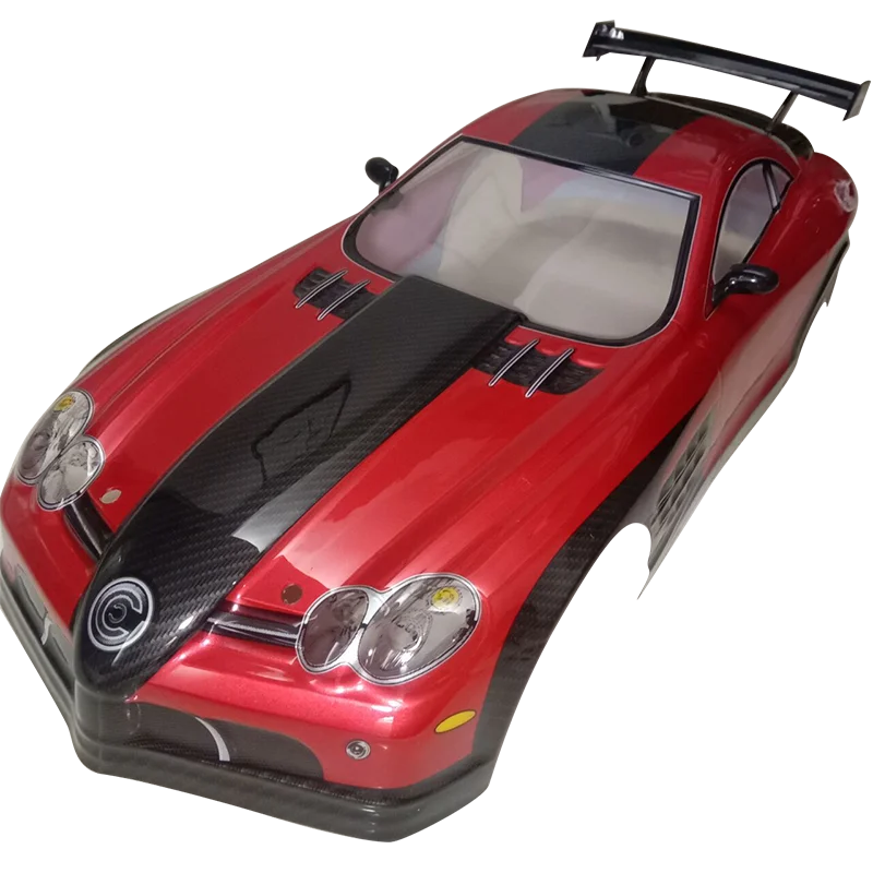 2023 Newest 1/10 RC car shell body shell with wing PVC RC shell use hard box for 1:10 RC hobby drift car 180mm width