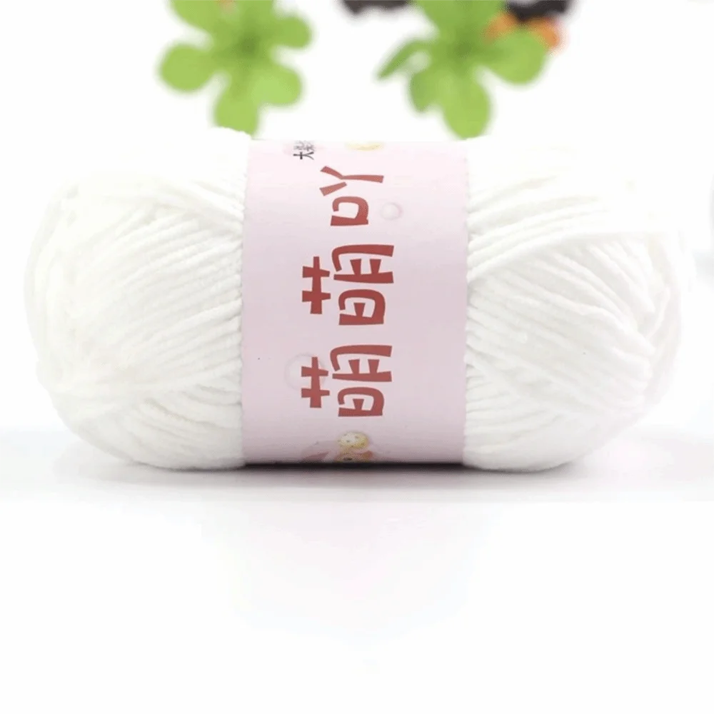 

New Fluffy Texture Crochet Yarn Soft Thick Yarn Medium Amigurumi Yarn DIY Projects